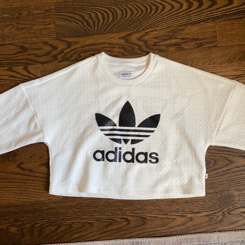 Adidas quilted crop
